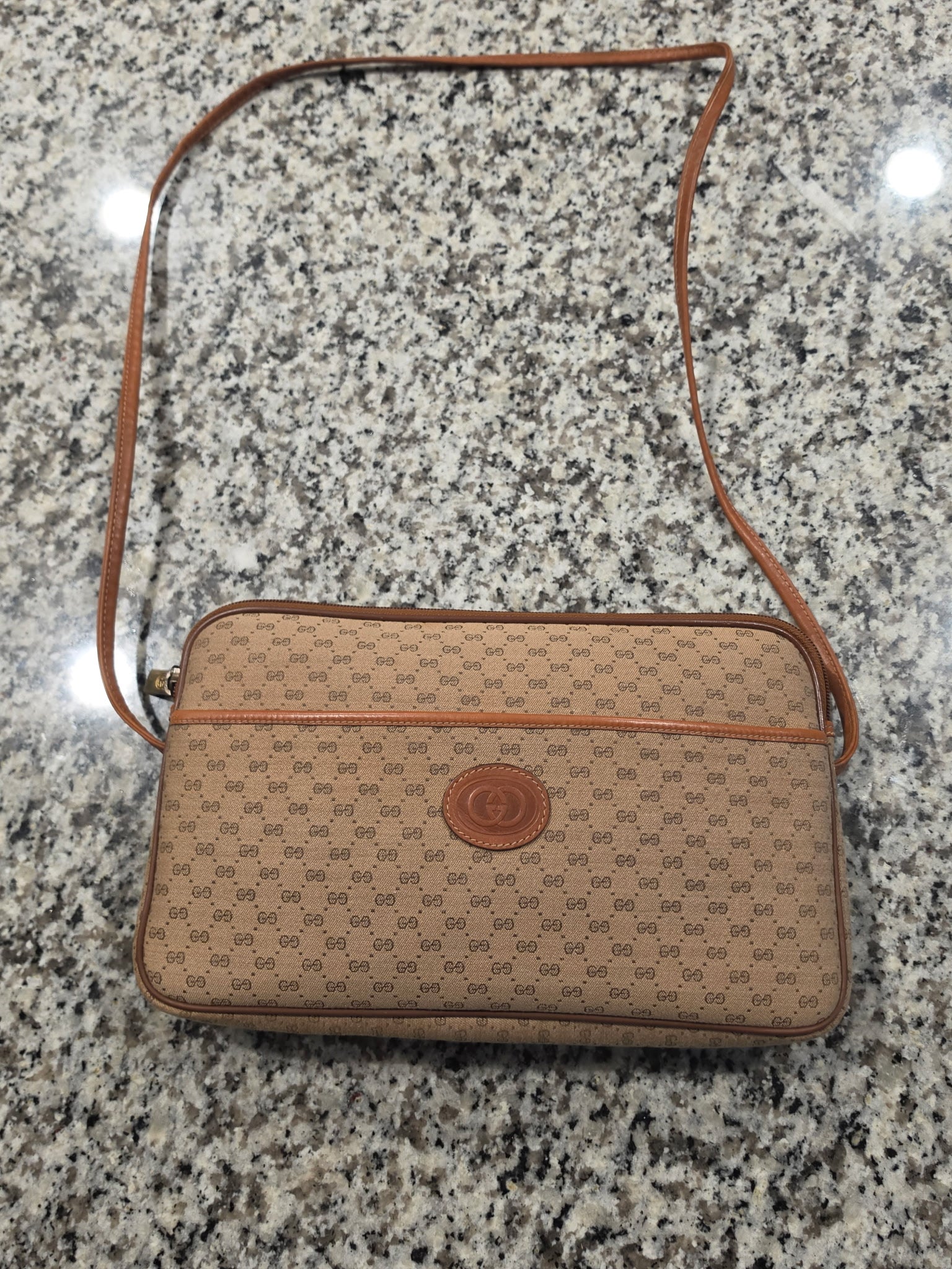 Vintage Gucci GG Micro Shoulder Bag