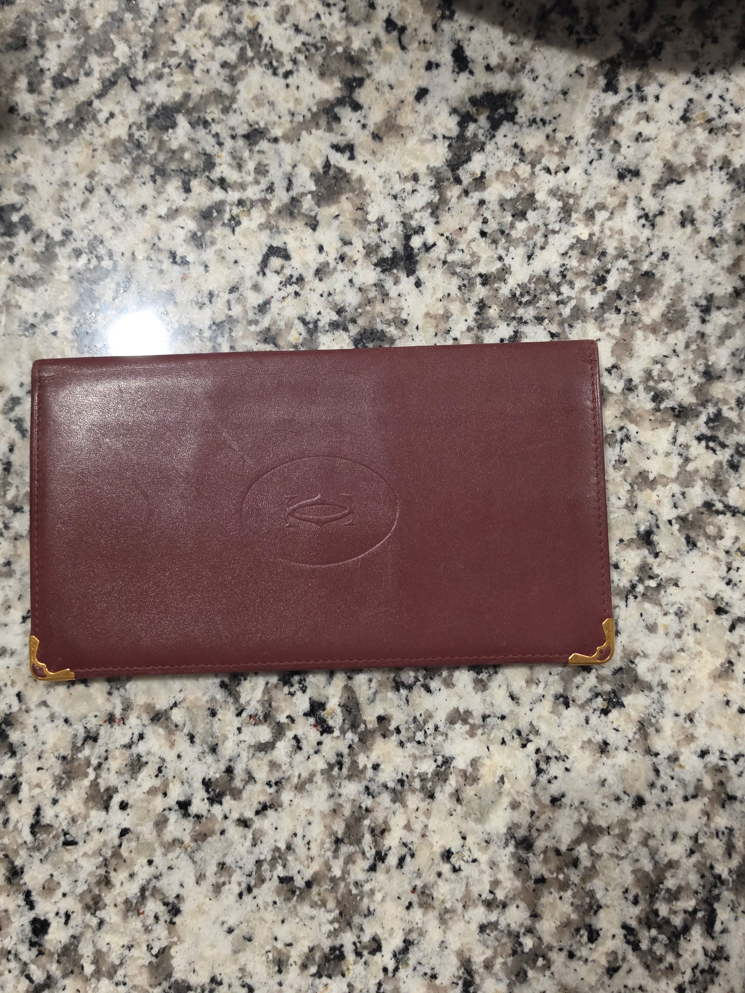 Vintage Cartier Must de Cartier Maroon Long Wallet